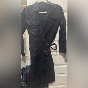 Banana Republic Black Wrap Dress